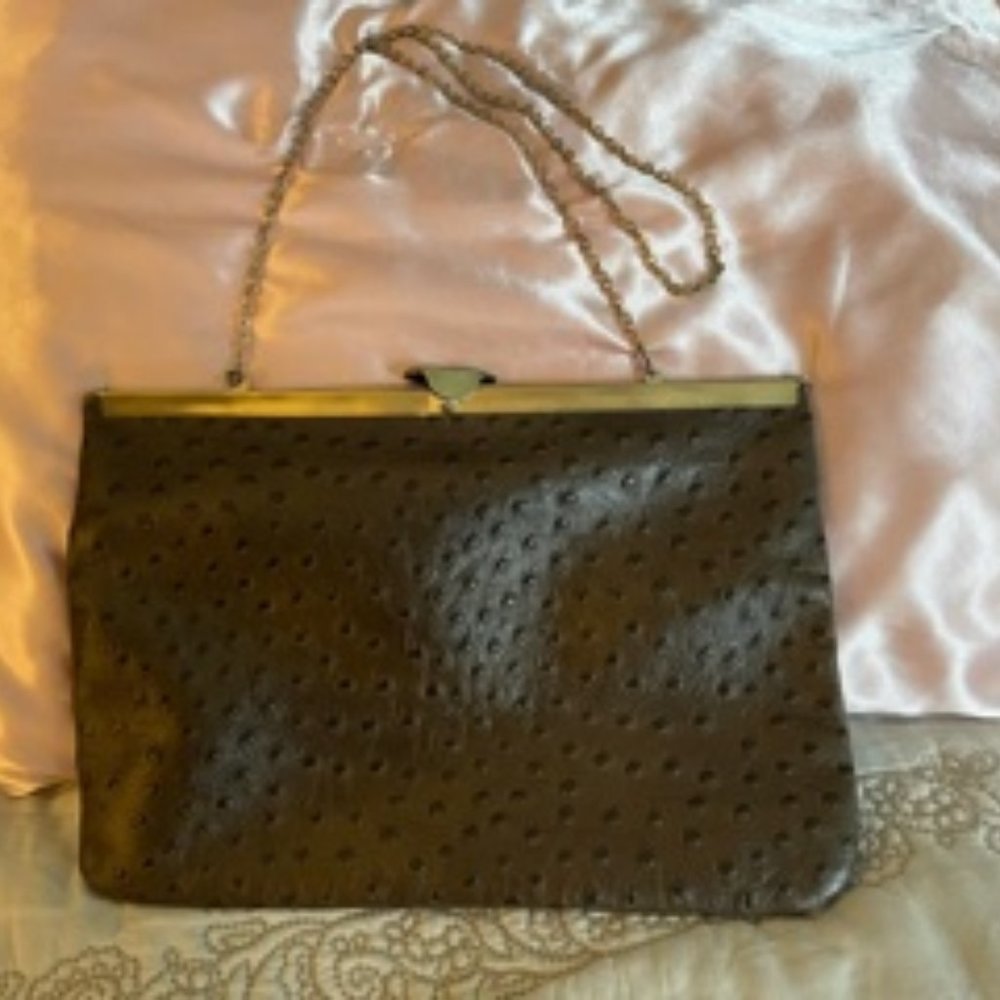 Vintage Sleek Leather Hand Bag